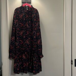 La Vie Rebecca Taylor size Small long sleeve knee length paisley dresss